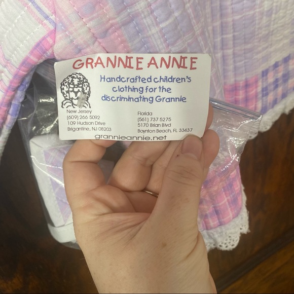 Grannie quilted pink purple baby coat jacket with matching bib 12-18 months - Picture 8 of 13